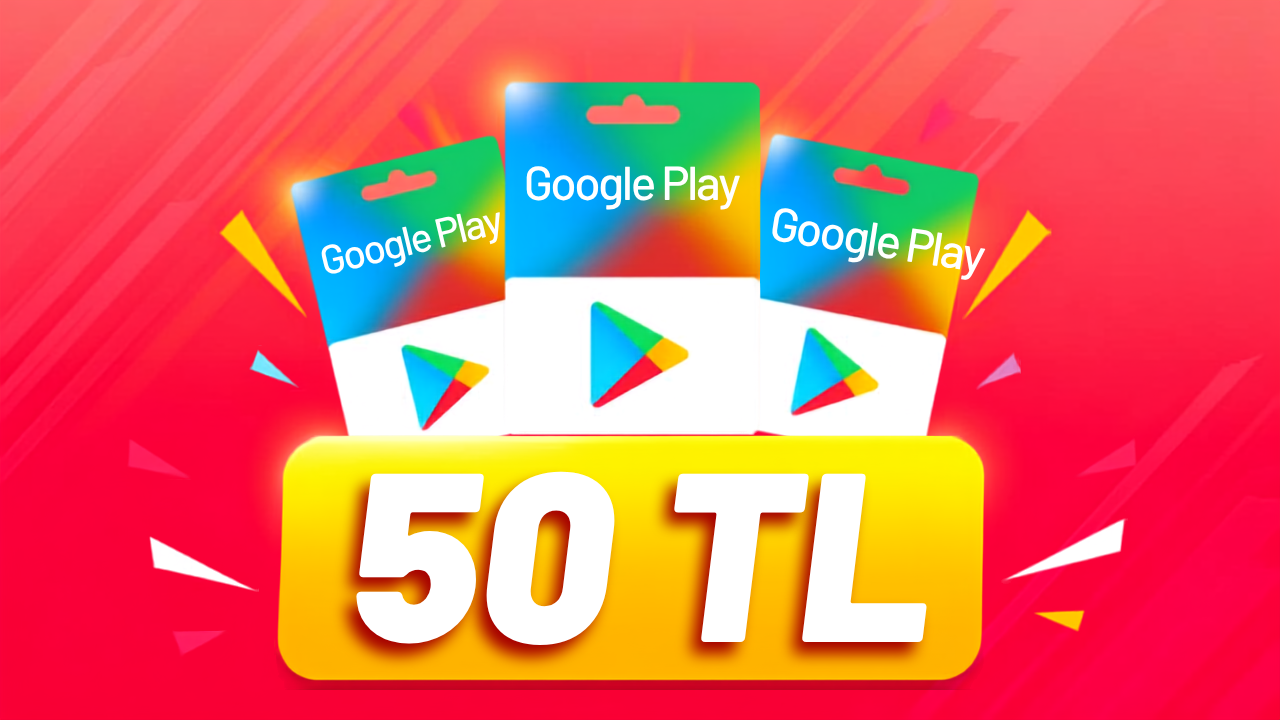 Google Play Hediye Kartı 50 TL