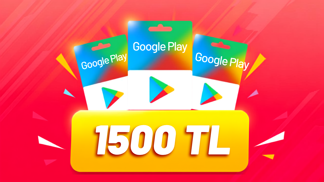 Google Play Hediye Kartı 1500 TL