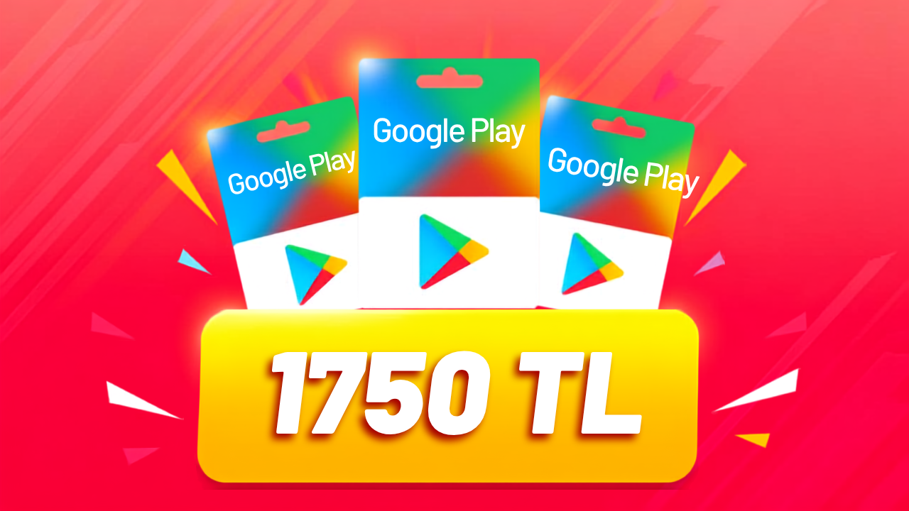 Google Play Hediye Kartı 1750 TL