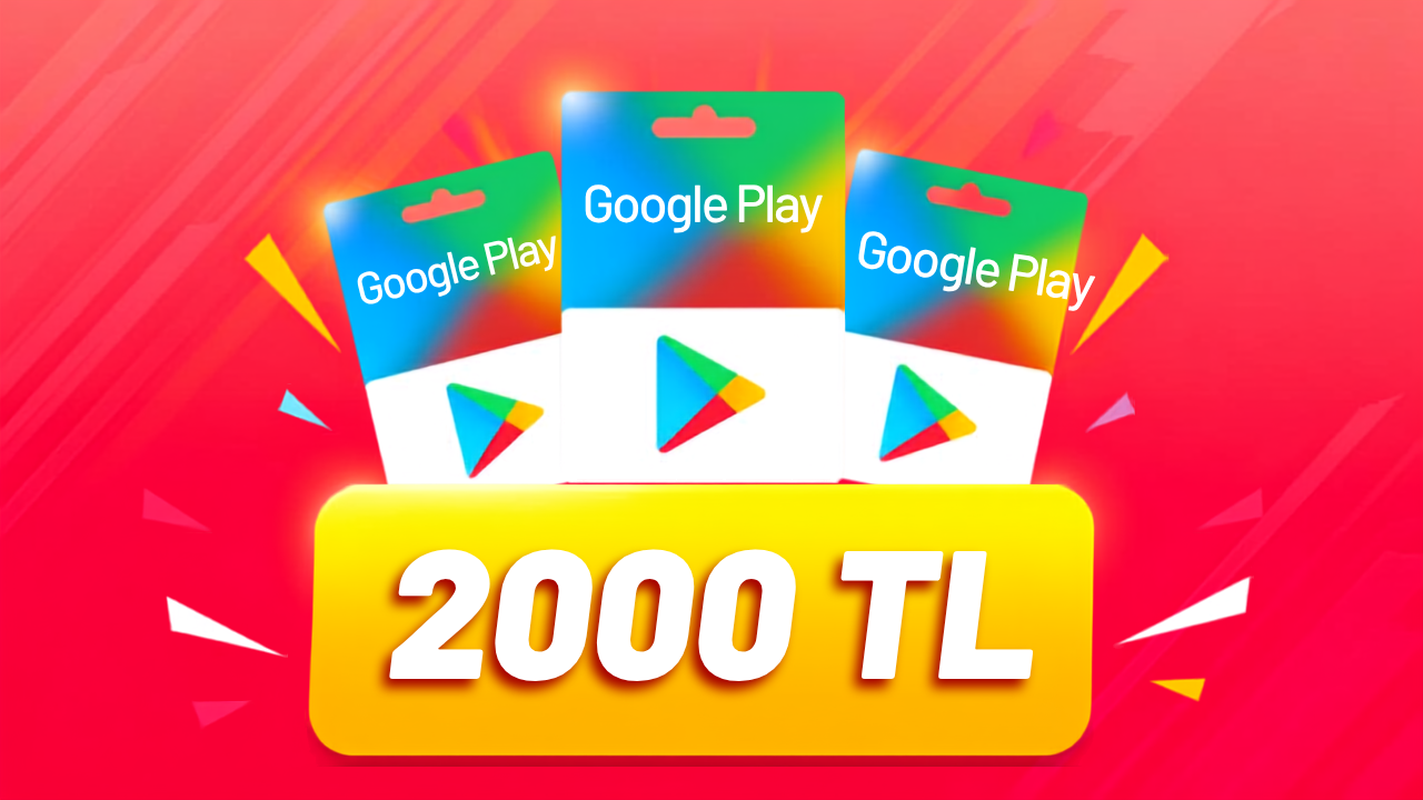 Google Play Hediye Kartı 2000 TL