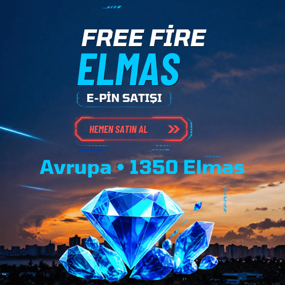Free Fire Avrupa 1350 Elmas
